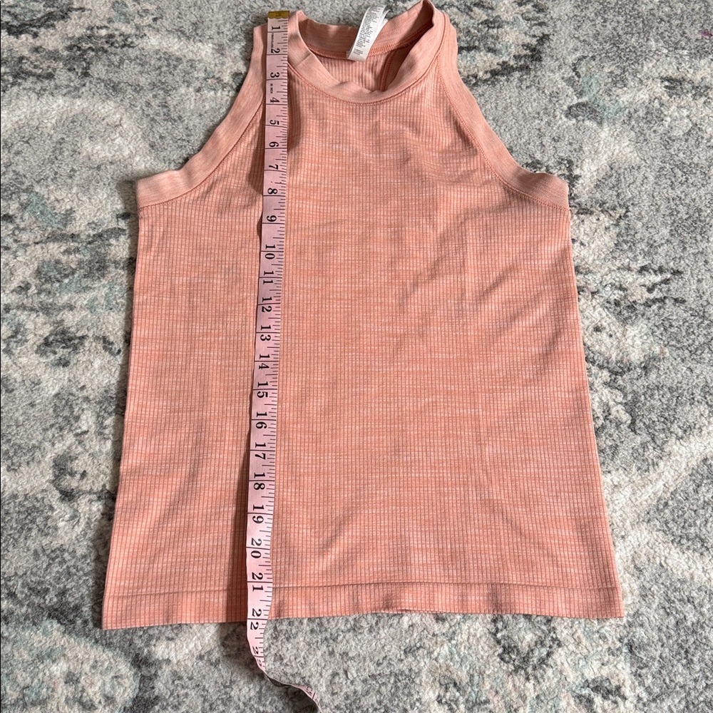 Athleta Ribbed High Neck Tank Size Medium - Picture 6 of 7